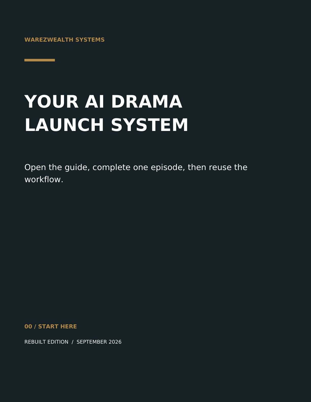AI Drama Launch System roadmap cover